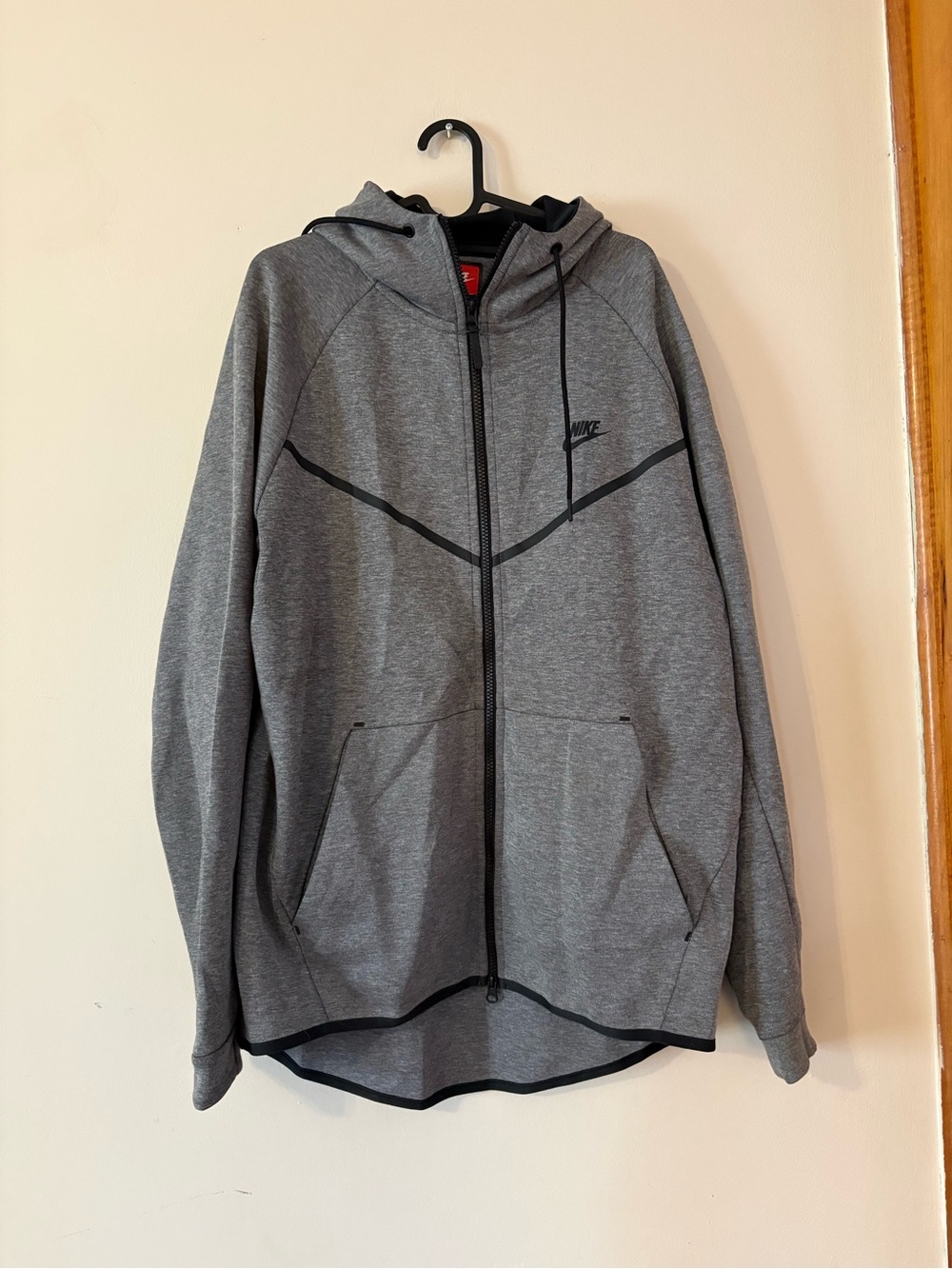 Nike Tech Men’s Gray Full-Zip Hooded Sweater / Jacket XL